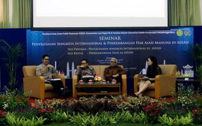 Seminar “Penyelesaian Sengketa Internasional dan Perkembangan Hak Asasi Manusia di ASEAN”