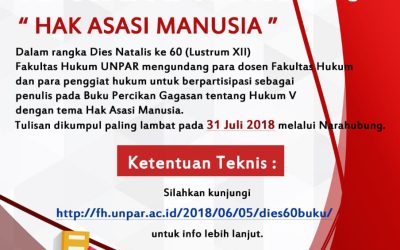 Penerbitan Buku : PERCIKAN GAGASAN V ” HAK ASASI MANUSIA”