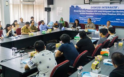 UNPAR Menjadi Tuan Rumah Diskusi Interaktif dan Sosialisasi Seleksi Calon Pimpinan KPK