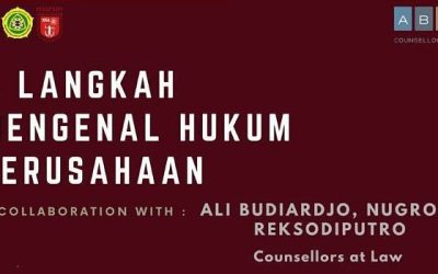 HMPSIH Unpar bersama ABNR Hadirkan Webinar Hukum Perusahaan