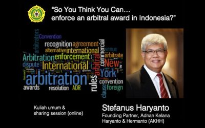 Kuliah Umum FH Unpar Membahas Arbitral Award di Indonesia