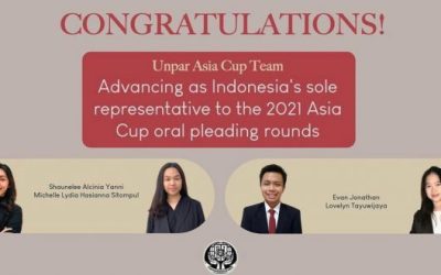 Tim FH UNPAR Maju Wakili Indonesia di Putaran Internasional Asia Cup International Law Moot Court Competition 2021